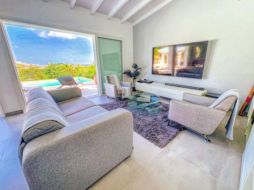 16.Location villa Mont Vernon Saint Martin - Villa Harmony - Salon